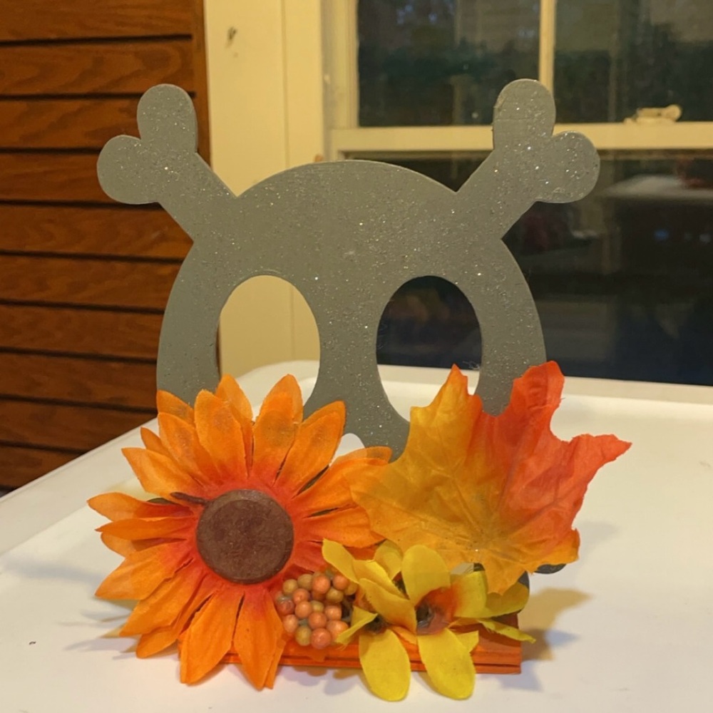 Handpainted and Flowered Spooky Decor